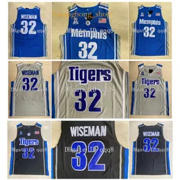 GH Top Quality James Wiseman Jersey Memphi Tigers High School Movie College Basketball Jerseys Green Sport Shirt S XXL Rzadki