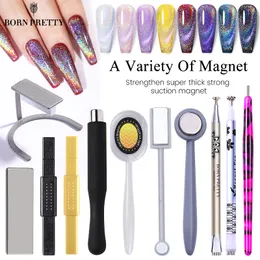 Nail Treatments 1 Pc Cat Magnetic Stick 9D Effect Strong Plate for UV Gel Line Strip Multi function Magnet Board Art Tool 230422