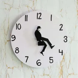 Wall Clocks Ministry Of Silly Walks Clock Durable Timer For Home Decoration Comedian Decor Novelty Watch Funny2250