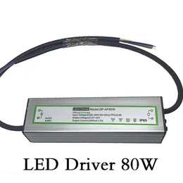 Driver de LED Transformadores de iluminação de 80w Tensão de entrada à prova d'água AC85-265V SAÍDA DC27-40V CONDADA constante 2400mA Fonte de alimentação LED A241G
