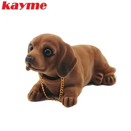 Kayme Bobble Head Dog Car Dashboard Dolling Auto Shaking Head Thear الحلي الإيماء