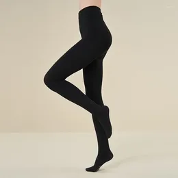 Women Socks Compression Bare Legs Slimming Leggings Pantyhose Autumn And Winter Women's Velvet Warm Drop