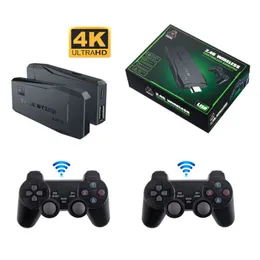 M8ビデオゲームコンソール2.4Gダブルワイヤレスコントローラーゲームスティック4K 10000ゲーム64GB PS1/GBA FCドロップシッピング用レトロゲーム
