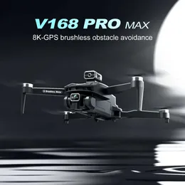 V168 Drone GPS Unprinted Electric Light Current 8K HD Dual Lens and Optical Flow Hover Photography RC Plane Suitable 2023