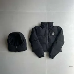 куртка Trapstar пальто мужские куртки пуховик дизайнерская куртка зимняя в американском стиле новая серия Trapstar Black Small Letter короткая толстая хлопчатобумажная куртка пары