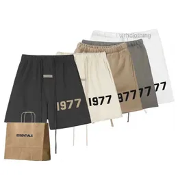 Pantaloncini da uomo Mens Ess 1977 Lettera Stampata Pantaloni Casual Moda Estate Uomo Essen per uomo Streetwear Abbigliamento sportivo allentato UGJO