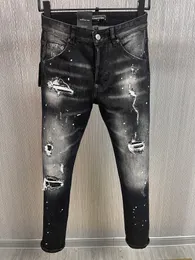 DSQ PHANTOM TURTLE Classic Fashion Herren Jeans Hip Hop Rock Moto Herren Casual Design Zerrissene Jeans Distressed Skinny Denim Biker Jeans 6958