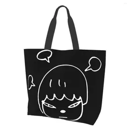 أكياس التسوق Yoshitomo Nara Dream Women Bag 40x50cm Tote Book Travel Book Custom Custom