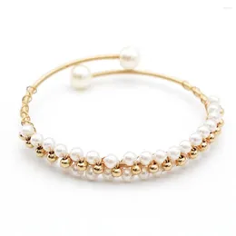 Strand Fashion Punk Designer Luxury Chain Bracelet Women Statement Mesh Match Pearl Gothic Handmade Jewelry