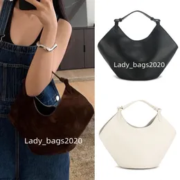 Khaite كبيرة حمل حقيبة مصممة نساء 38 سم من جلد الغزال حقيبة Maxi تعلق على الشاطئ الفاخرة Crossbody Shoppic