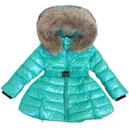 Down Coat Kids Winter Jacket 90% DUCK Down Big Futro kołnierza ciepły parkas płaszcz Baby dziewczyna Księżniczka ciepła odzież wierzcha 231123