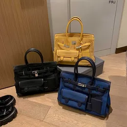 Sacchetti di borse da design aabkin borse Birkinbags grande capacità 2023 Nuovo moda Womens Croce Spalla da viaggio portatile tela ha 7x5w ha frj