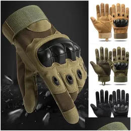 Cykelhandskar Taktisk FL Finger Touch Sn Motorcykel Mitten Ski Outdoor Airsoft Climbing Riding Army Combat Drop Delivery Sports Outd Dhozl