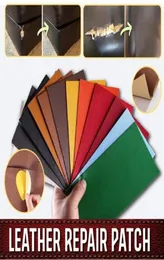 Läderreparation Selfadhesive Patch Full Color Self Adhesive Stick på soffkläder PU Hud Bed Shoe Parches Cycling Caps Masks7213868