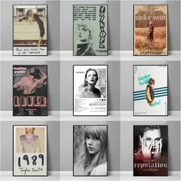 Bakgrundsbilder Taylor Swift Hit Song Poster Väggkonsttryck Musikaffisch Utskrivbar affisch Albumomslagsaffisch Hem Vardagsrum Inredning Lover J230224