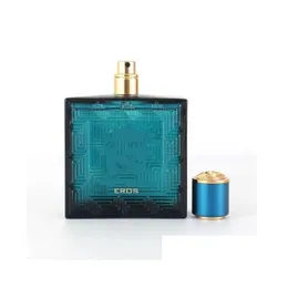 Perfume sólido designer colônia por eros para mulheres e homens 100ml azul eau de toilette fragrância de longa duração spray premeierlash drop de dho7g