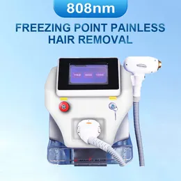 Komfortable, sichere Diodenlaser-808-nm-Maschine, Eispunkt-Haarentfernung, Ganzkörper-Enthaarung, 3 Wellenlängen, Hautverjüngung, Akne-Flecken-Zerstreuung, Salon