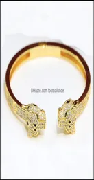 Bracelets Jewelry Customization 최고 카운터 품질 고급 뱅글 브랜드 디자이너 18K Gilded Fashion Panthere 시리즈 Clash TR9280545