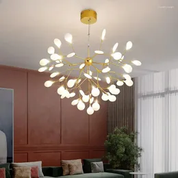 Ljuskronor Modern Firefly LED -ljuskrona Lätt snygg trädgren Lamptakbelysning