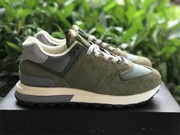 Mens/Womens basketskor NB574 Legacy Olive Green High Quality Sports Sneakers tillgängliga med OG Box