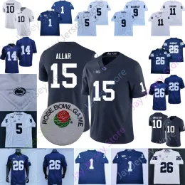 PSU Penn State Football Jersey NCAA College Drew Allar Nicholas Singleton Saquon Barkley Keandre Lambert-Smith Abdul Carter Trace McSorley D