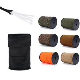 Climbing Ropes 1pc Paracords 100M 7-Core-Paracord 4mm Outdoor Parachute Cord Tent Lanyard Strap Clothesline Climbing Caving Ropes Cords Slings 231124