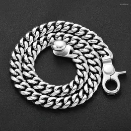 Chains Hip Hop Stainless Steel Jewelry Cadena Hombre Miami Cuban Link Chain Men Necklace