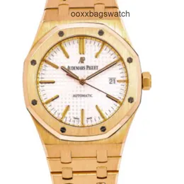 スイスの豪華な時計ロイヤルオークオフショアリストウォッチアデマーピグピュークピグレット41mmゴールドホワイトダイヤル15400OR OO.1220OR.02 WN-JMS1