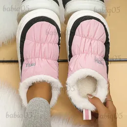 Buty grube dolne wodoodporne buty śniegowe kobiety 2023 Chunky platforma zimowe buty kostki Kobieta ciepłe zagęszczenie bawełny bawełniane butę t231124