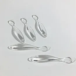 Mini Cosmetic tool Spatula Scoop Disposable Mask Clear Plastic Spoon Makeup Cosmetic Tools fast shipping