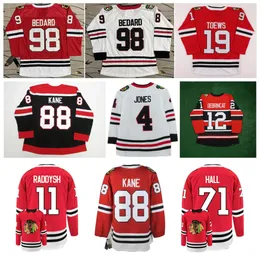 Connor Bedard Blackhawks Jersey de Hóquei Jonathan Toews Hall Perry Seth Jones Philipp Kurashev Taylor Raddysh Boris Katchouk Anders Bjo