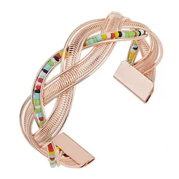 Cuff ajustável manguito pulseira para mulheres aberto fio largo pulseiras pulso envoltório pulseira entrega gota jóias pulseiras dhwq4