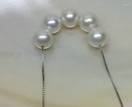 Correntes lindas brancas de 8,5 mm akoya redonda de colar de pérolas 16 "multa