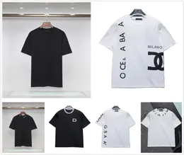 Erkekler Tişört Tasarımcısı Black White% 100 Pamuk Pamuk Nefes Üretilebilir Kırışıklık Karşıtı Marka Nakış Mektubu Baskı Kadın Moda T-Shirt Gündelik Yaz Kısa Kol Giyim