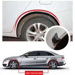 New Car Universal Rubber For Wheel Arch Covers Extensions Rubber Fender Flares Lip Wheel-arch Fender Eyebrow Protector Scratch Proof