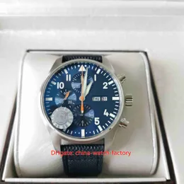Мужские часы AZ Factory Супер качество 46 мм Pilot's IW502701 Хронограф Workin Часы с кожаными ремешками CAL.52850 Механизм Механические автоматические мужские наручные часы