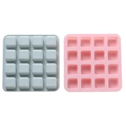 50st Food Grade 16 Cavity Silicone Bar Ice Cube Tray Mini Ice Muber Small Square Mold Ice Maker Kitchen
