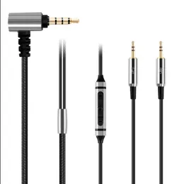 Zamienne kable audio MIC dla HD V8 V10 V12 X3 dla zestawów słuchawkowych przewód przewód łącznik 3,5 mm Aux Pletający kabel