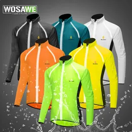 Cykeljackor Wolfbike Cycling Jacket Winter Men Windbreaker Water Repellent Reflective Bike långärmad vindrutan Pälscykelkläder 231124