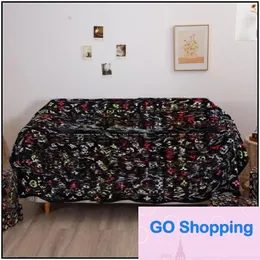 Top Quality Blankets 9 Colors Designer Blanket Printed Old Flower Classic Design Delicate Air Conditioning Travel Bath Towel Soft Winter Fleece