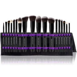 Shany Artisans staffli -kosmetikborstsamling Komplett Kabuki Makeup Brush Set med stående konvertibla borsthållare 18 st