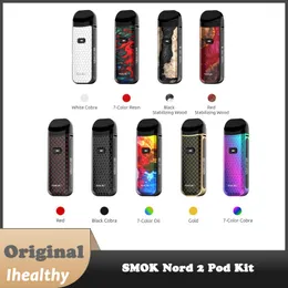 Smok Nord 2 -kit byggt i 1500mAh Battery 4,5 ml NORD2 rpm / Nord Pod -patroner 0,69 tum OLED -skärm Multipelskydd