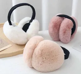 Ear Muffs Ear Muffs Soft Plush Ear Warmer Winter Warm Earffs for Women Men Fashion Solid Color Earfl Outdoor Cold Protection Ear-ffs Ear CoverL231107