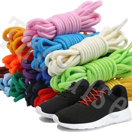 Shoe Parts Accessories 1Pair Classic Solid Round Shoelaces Durable Polyester laces Boot Laces Sneaker Shoelace for Kids and Adult 231124