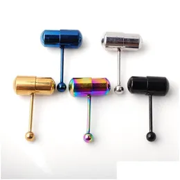 316 Surgical Steel Gold Tongue Piercing Vibrating Piercing Bar Jewelry For Body Fast Drop Delivery From Fyystore 2.99 DHgate.Com