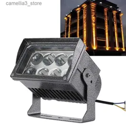 Lawn Lamps new LED Lawn Light 10W/24W 27W Wall Washer Waterproof Floodlights Narrow Beam Spot Lamp Outdoor Landscape Lighting 100-240V 24V Q231125