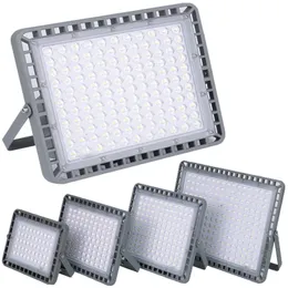 LED 6th Generation Module Ultra-thin Flood Lights 150Lm/W Ra80 Outdoor 400W IP67 Waterproof 6000K Wide Lighting for Area Parking Lot Outside Light crestech