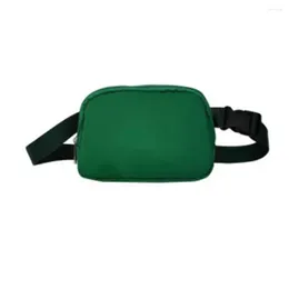 Outdoor Bags Waist Bag Fitness Gym Quick Release Buckle Tear-resistant Adjustable Sling Pack Pouch Accessories Green