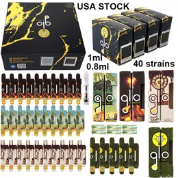 Склад США склад Glo Vape Cartridges пустые 0,8 мл 1 мл керамической катушки для атомийзеры с толстыми маслами.