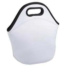 Borsa per il pranzo riutilizzabile in neoprene riutilizzabile per sublimazione, borse per pranzo morbide isolate con design a cerniera per la scuola di lavoro FY34992168209